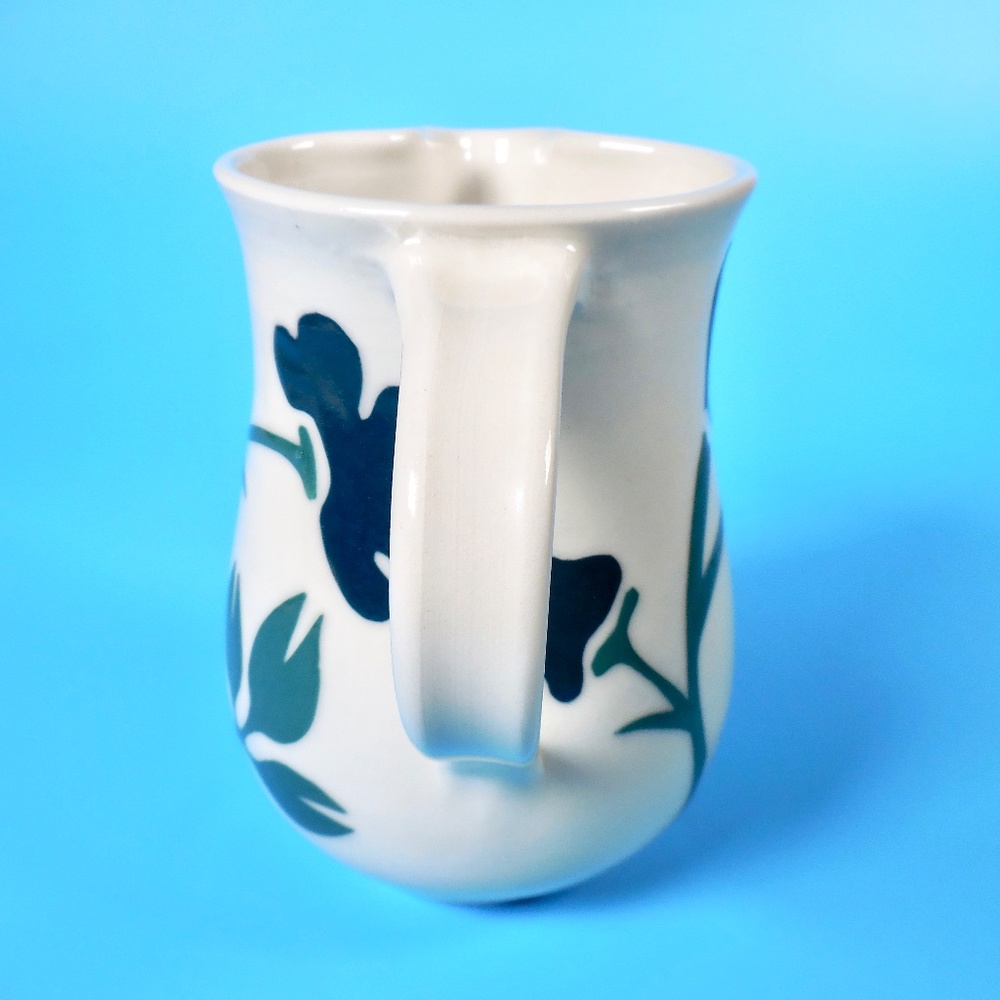 Guggenheim Art Pottery SIGNED Small Pitcher Floral Ceramic - Picture 6 of 9